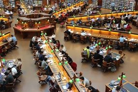 students in the library La Trobe