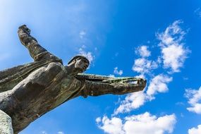 bronze statue in hungary