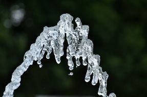 water jet in the pool