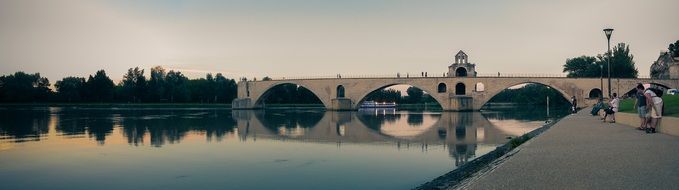 bridge over the rhone river