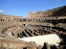 antique Colosseum Monument in Rome