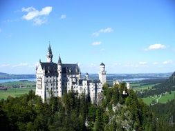 Kristin Castle in beautiful Summer landscape, germany, Bavaria