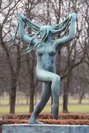 beautiful art sculpture in the park in Oslo