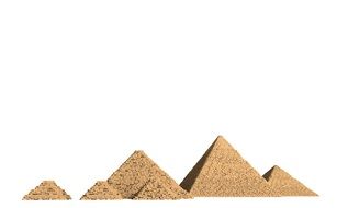 large and small pyramids drawing