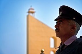 security guard near the observatory Jantar Mantar