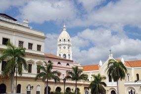 panorama of the historic city center in Panama