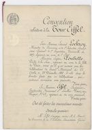 Eiffel Tower 1887 letter drawing