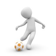 football has a white and yellow ball