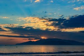 strikingly beautiful Sea sunset