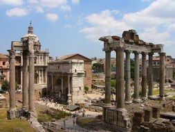 Architecture of Rome in Italy