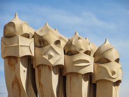 casa mila is a residential building built by Gaudi