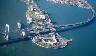 New York City view from the sky