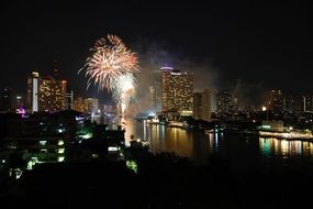 Bangkok Thailand fireworks