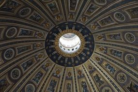 dome of St. Peters' Basilica in Vatican