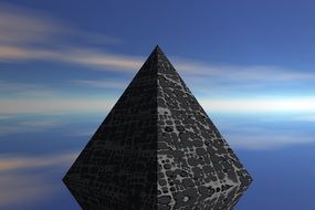 Black pyramid clipart