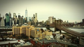 cityscape of buildings near the brooklyn bridge