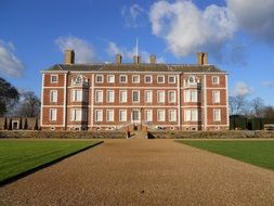 Ham House is a historic house with formal gardens, England