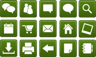 various icons for computer dialogue