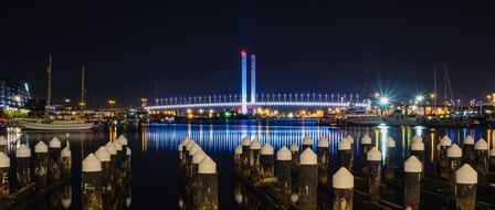 Photo of Harbor Bridge at night