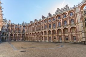 courtyard of a castle in paris