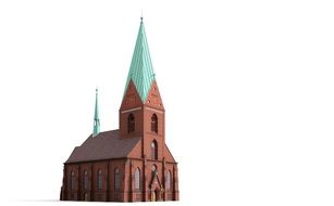 Church Kiel Building as a drawing