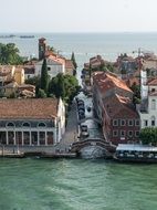 aerial view of Venice city in Italy