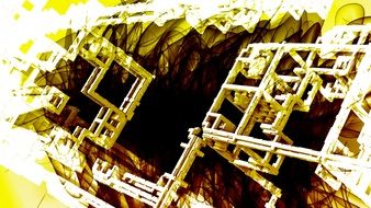 Abstract Fractal Lines