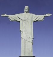 Christ The Redeemer Statue at blue sky, brazil, rio de janeiro