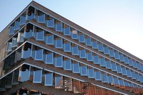 new building with a mirror facade
