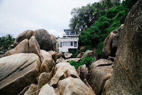 House in a rocks