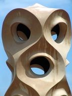 totem pole close up