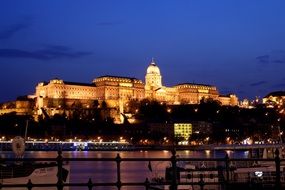 Buda Castle at night time