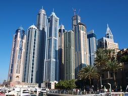 panoramic view of skyscrapers in a big city