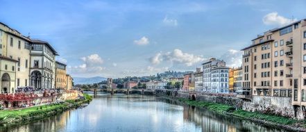 historic river landscape in Florence