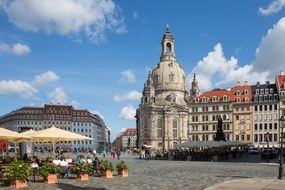 church on the square in dresden