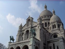 Sacre Coeur Basilica is a Catholic church in Paris