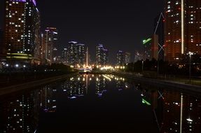 Songdo, Incheon City Night View