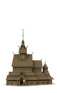 clipart of wooden church in Norway