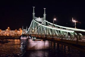 chain Bridge at night, hungary, Budapest