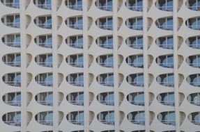 modern city building windows