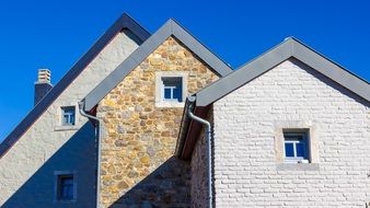 Quarry stone homes in Belgium