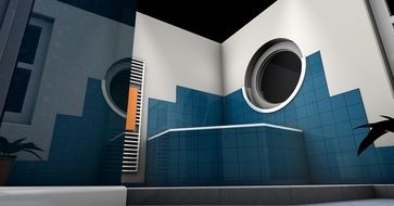 3D model of a pool