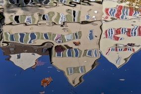 Tubingen university town, distorted specular reflection