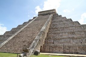 stairs of the pyramid in Mexico