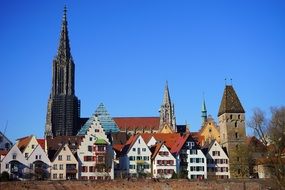 ulm cathedral in old city, germany, mÃ¼nster