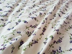 lavender drawn on fabric