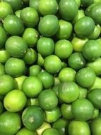 A lot of Green lemons
