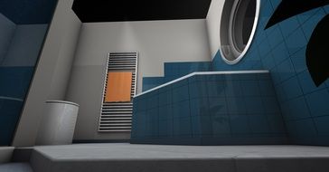 graphic design rendering virtual world