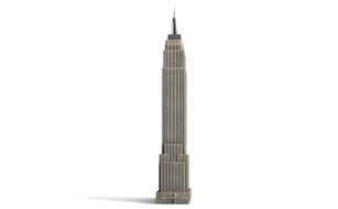 skyscraper in the empire on a white background