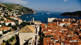 view from the heights of summer Dubrovnik